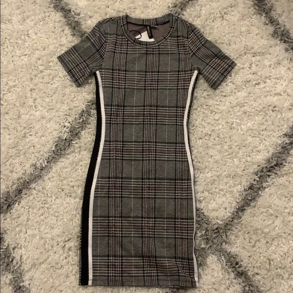 Brand New Tight fitted plaid dres - Picture 1 of 2